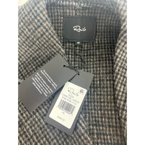 Rails Hugo Charcoal Check Jacket - Picture 10 of 13